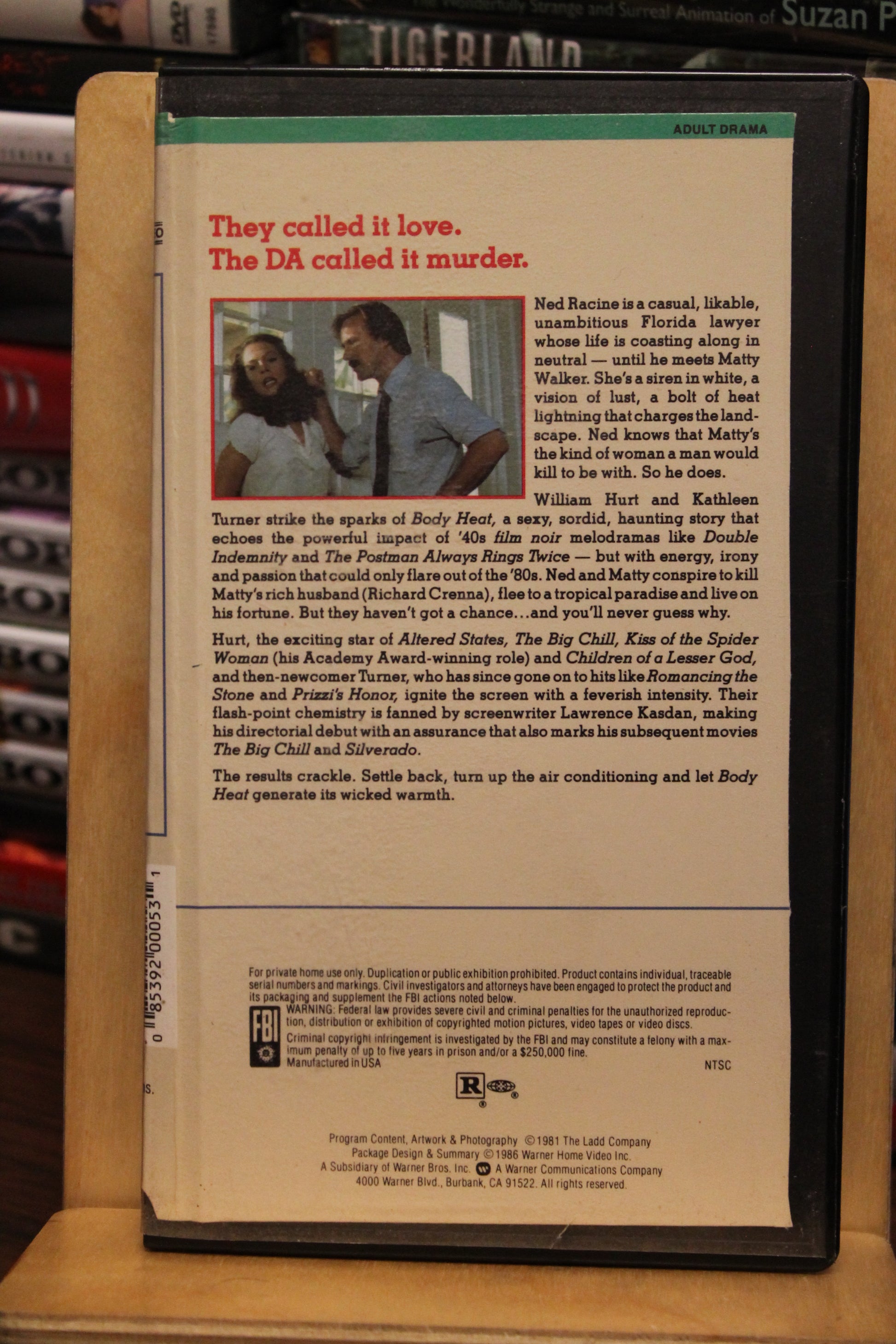 Body Heat VHS