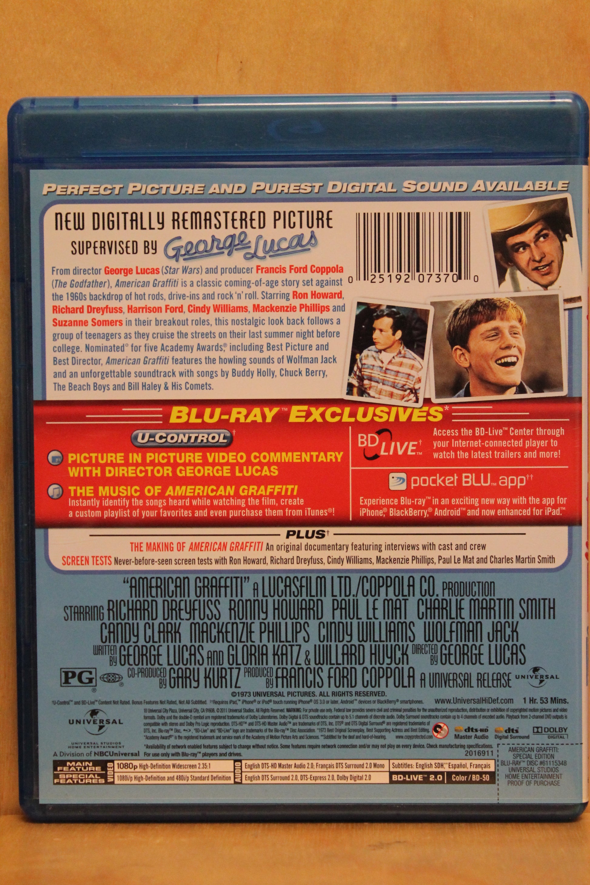 American Graffiti Blu-ray