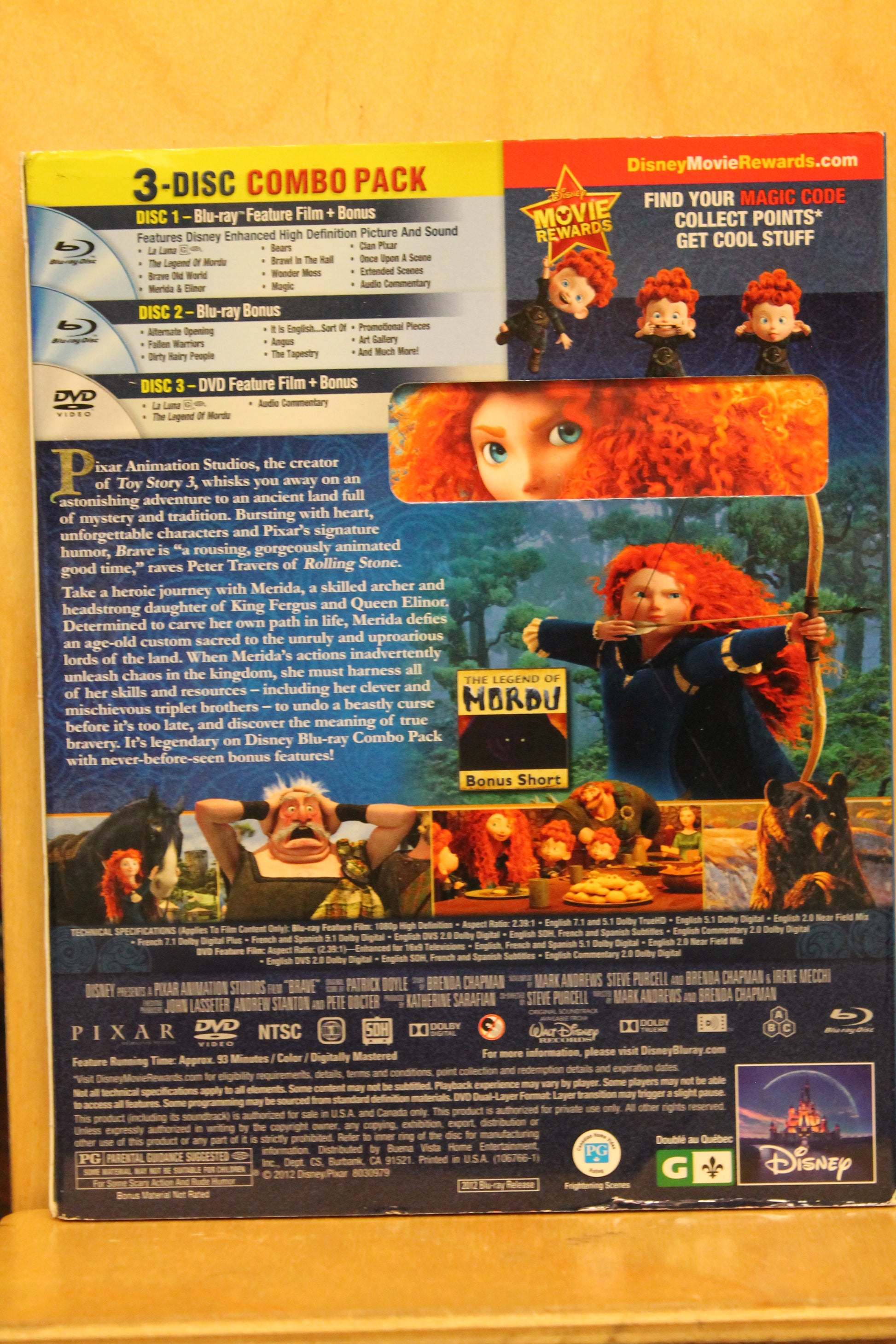 Brave Blu-ray