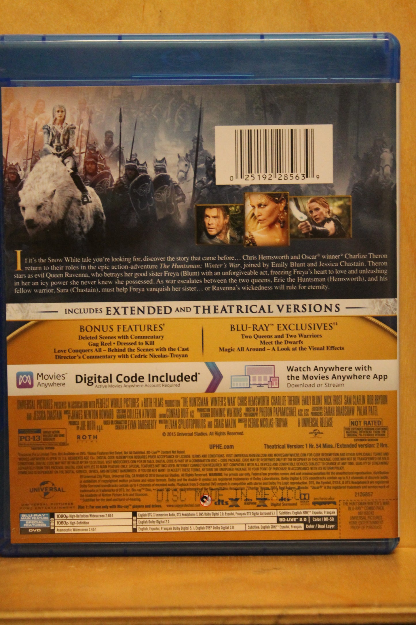 The Huntsman: Winter's War Blu-ray