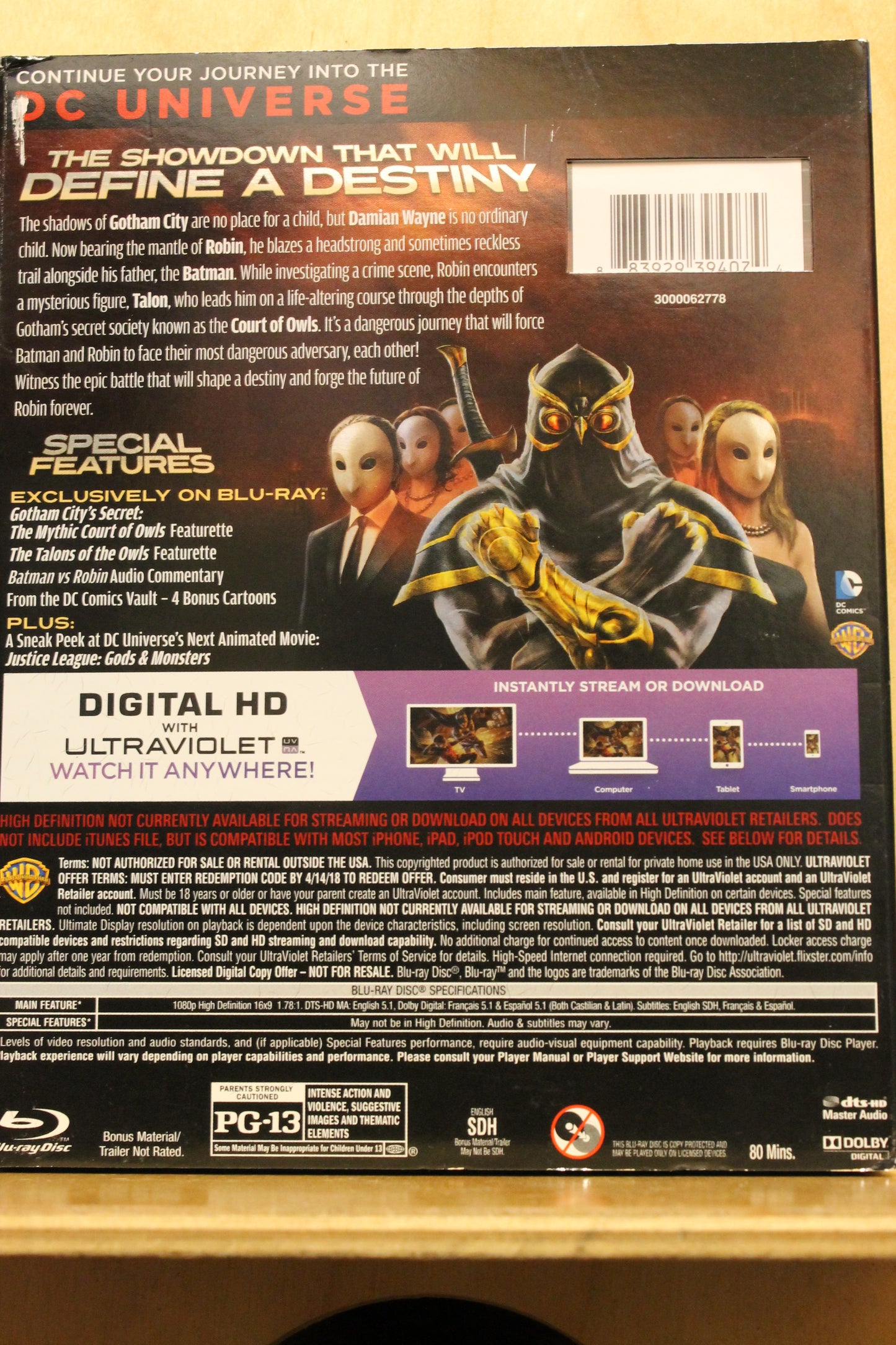 Batman vs. Robin Blu-ray