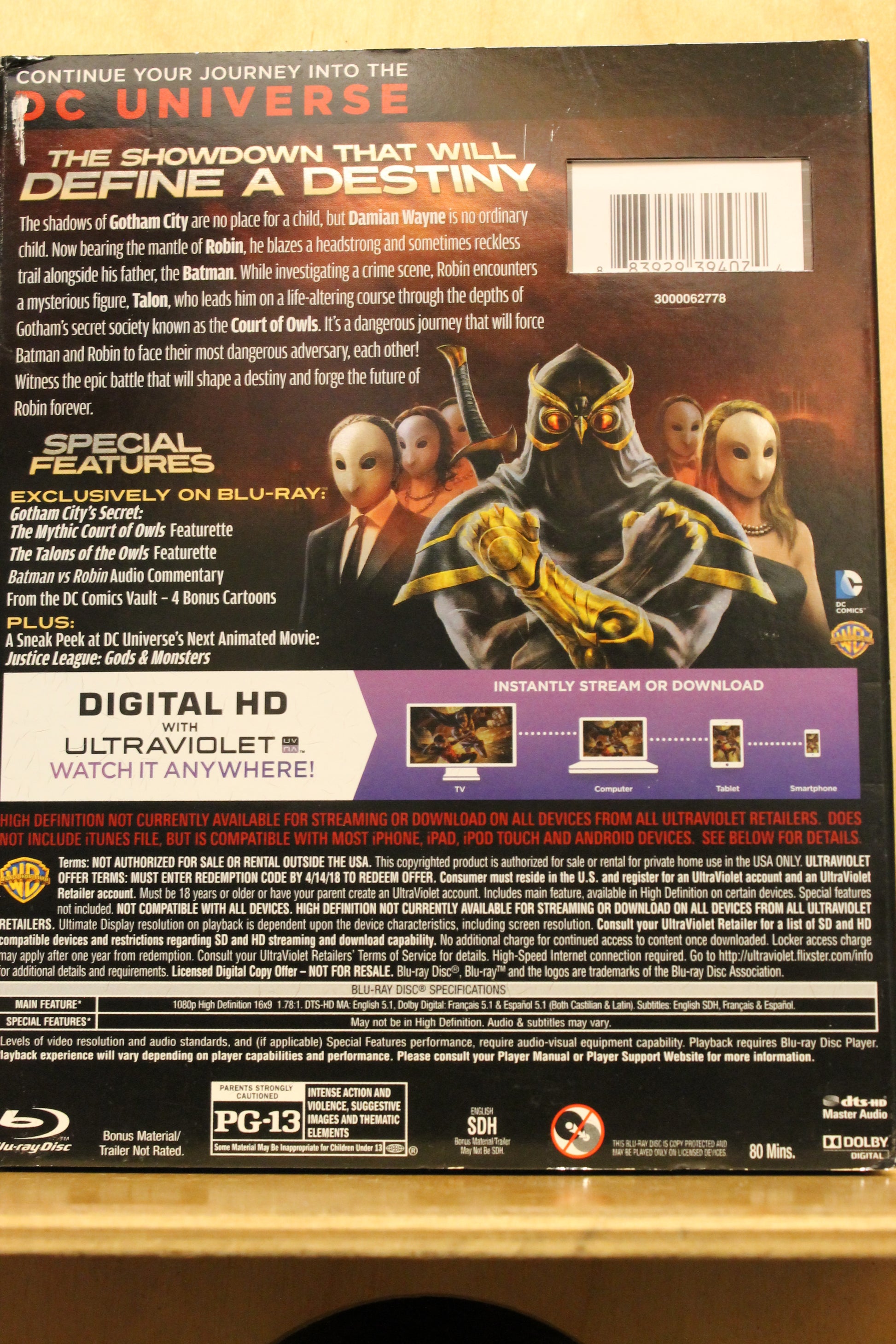 Batman vs. Robin Blu-ray