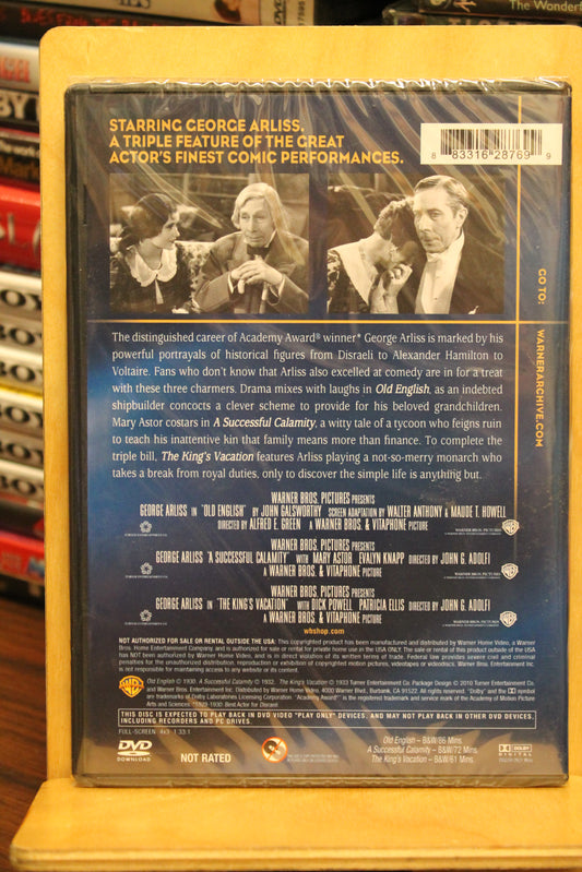 Old English / A Successful Calamity / The King's Vacation DVD