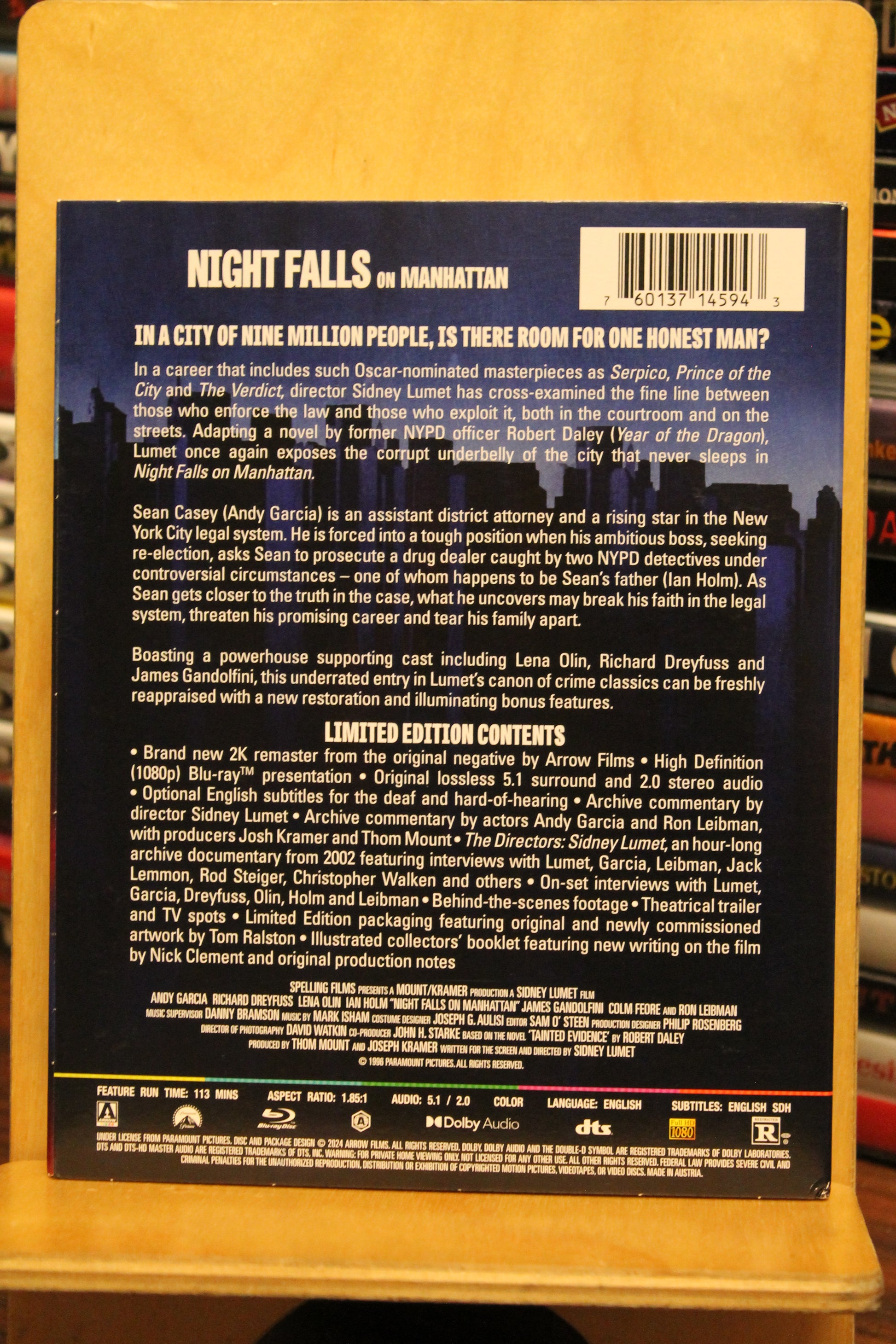 Night Falls on Manhattan Blu-ray