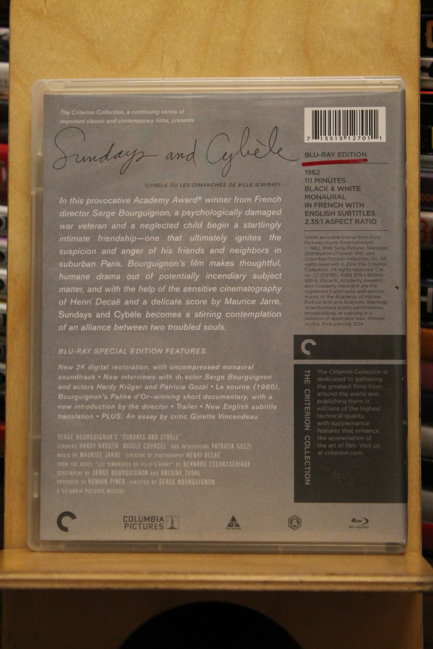 Sundays and Cybele Blu-ray