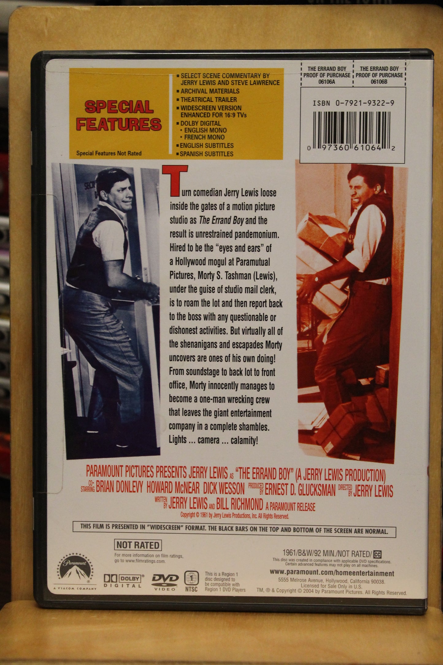 The Errand Boy DVD