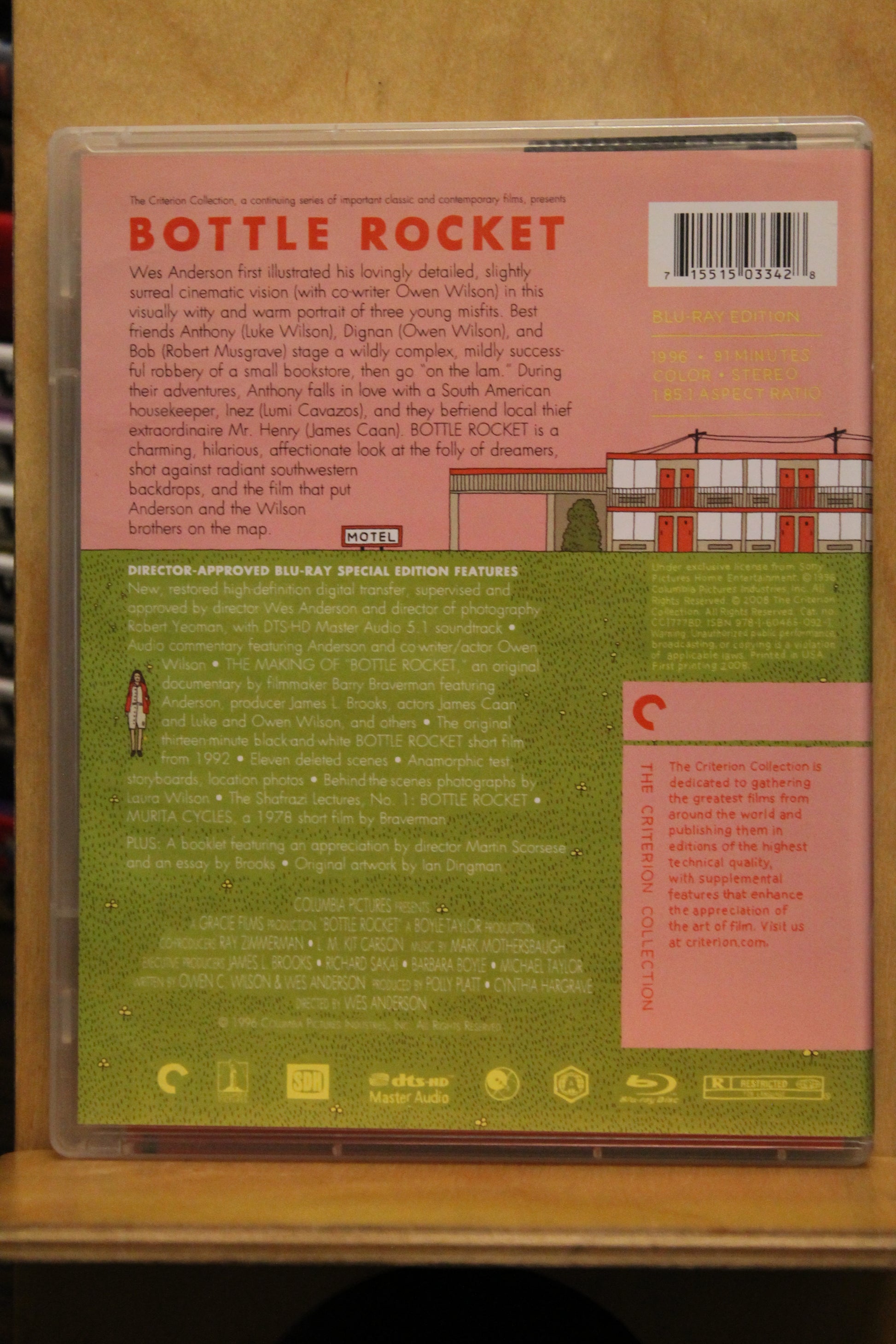 Bottle Rocket Blu-ray
