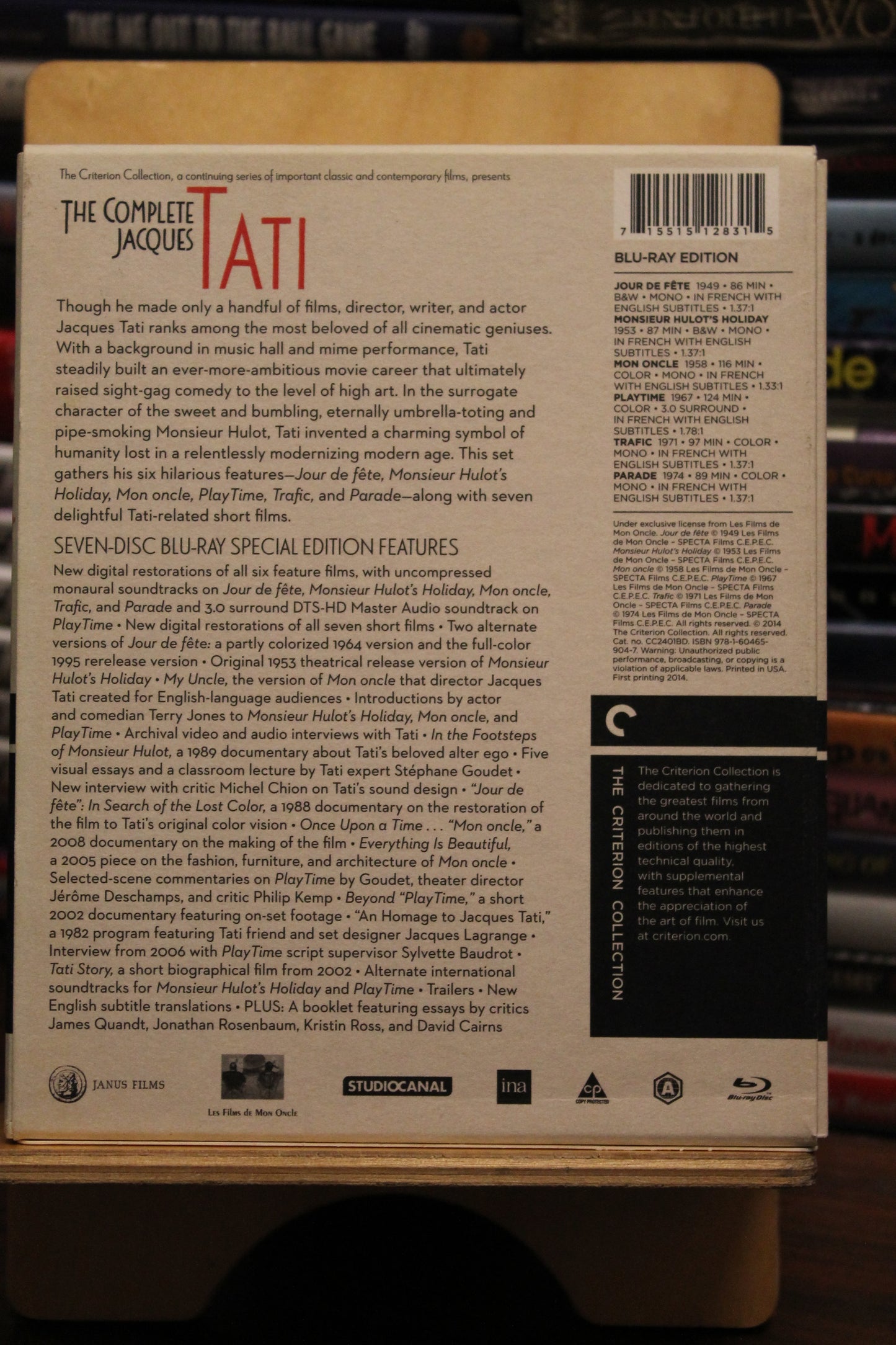 The Complete Jacques Tati Blu-ray