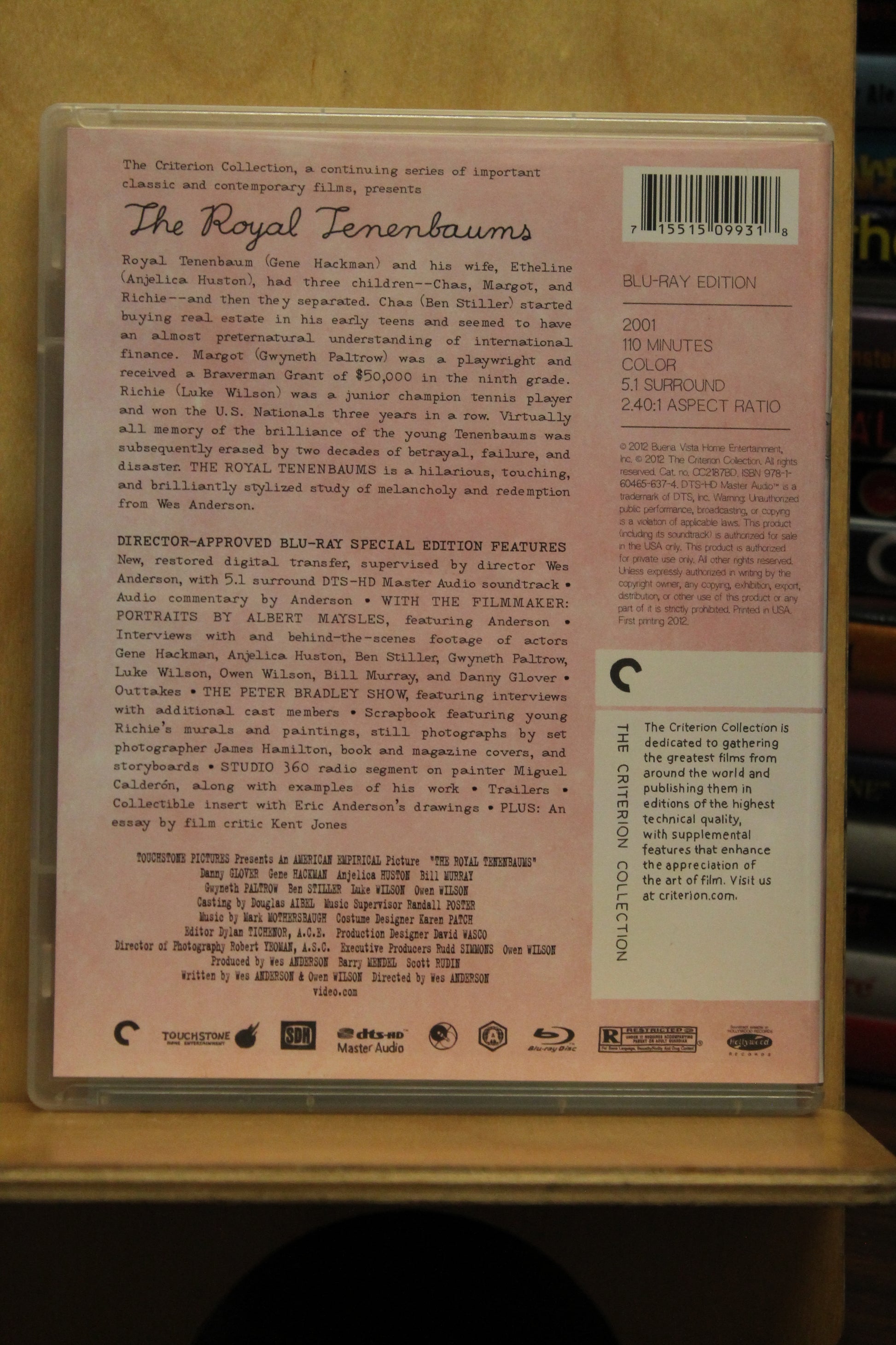 The Royal Tenenbaums Blu-ray