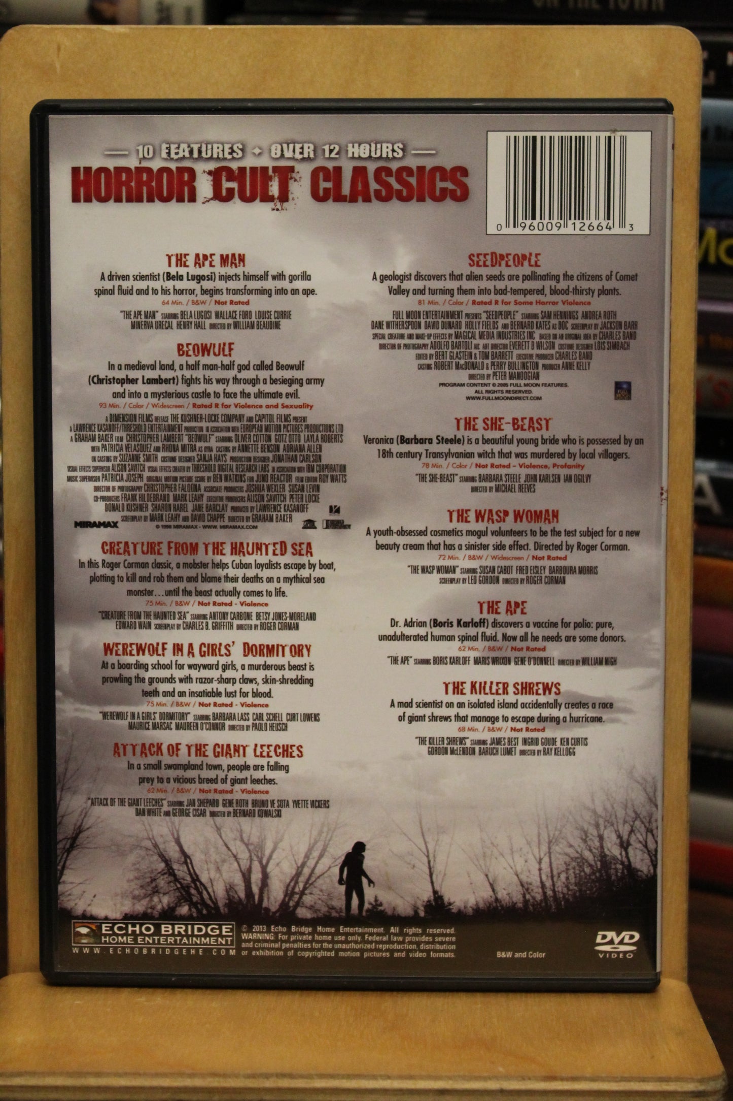 10 Movie Horror Cult Classics DVD