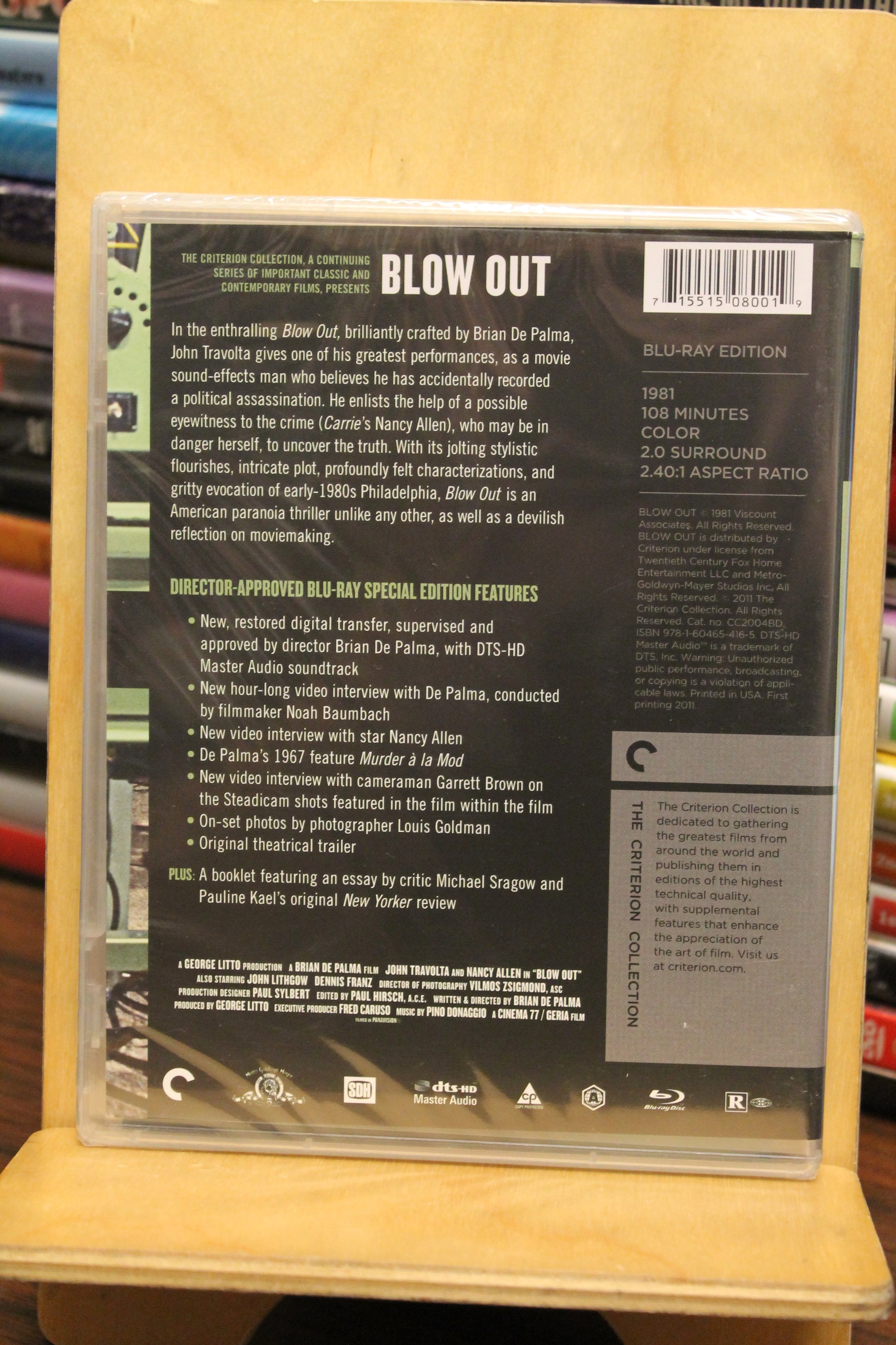 Blow Out Blu-ray