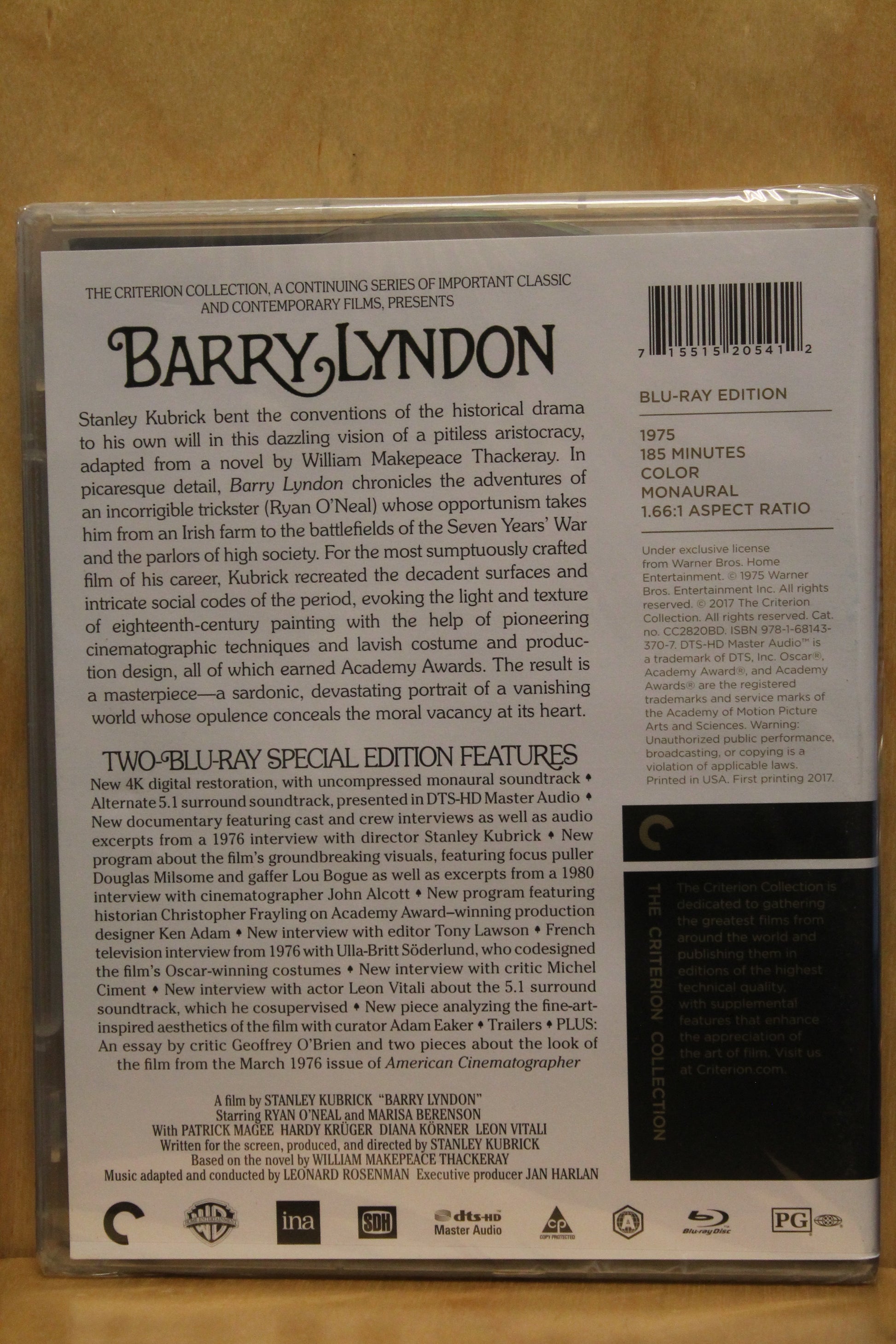 Barry Lyndon Blu-ray