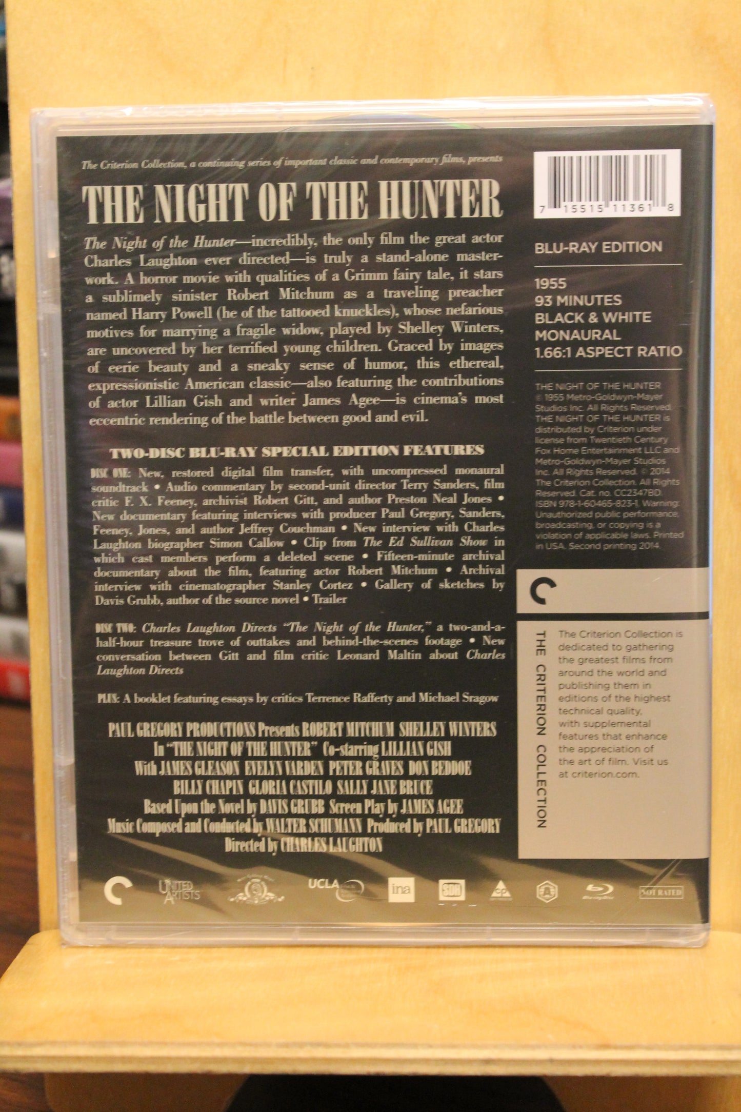 The Night of the Hunter Blu-ray