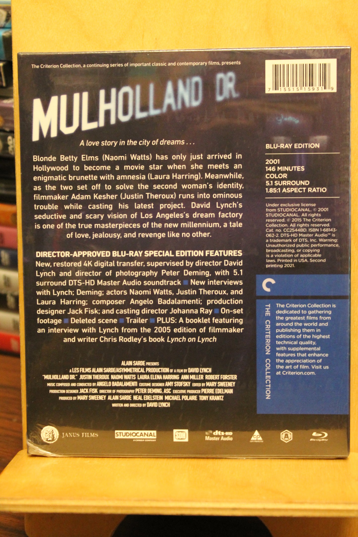 Mulholland Drive Blu-ray
