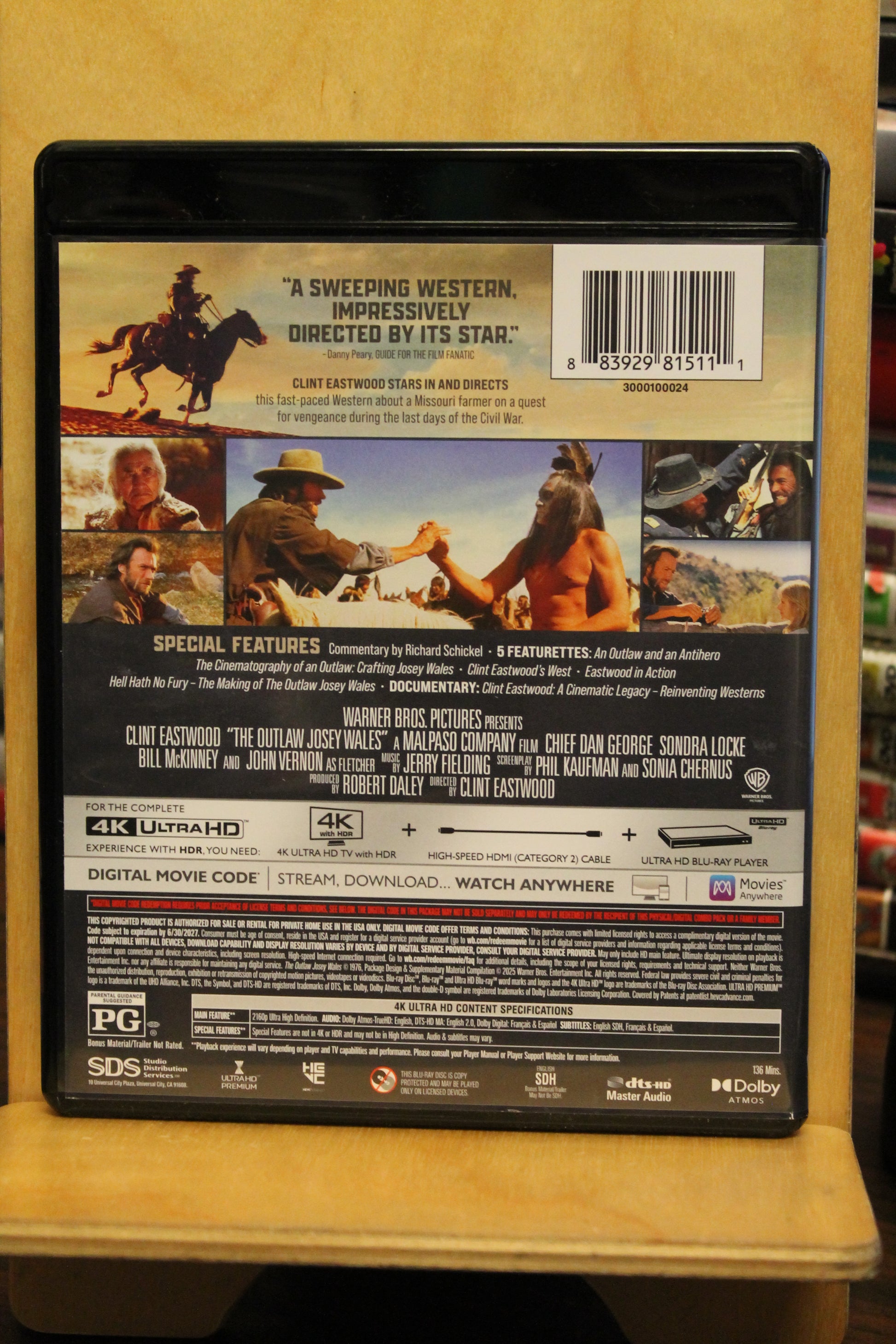 The Outlaw Josey Wales 4K UHD
