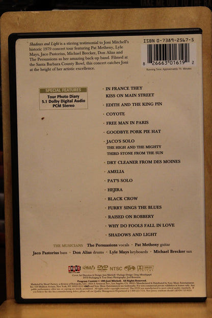 Joni Mitchell: Shadows and Light DVD