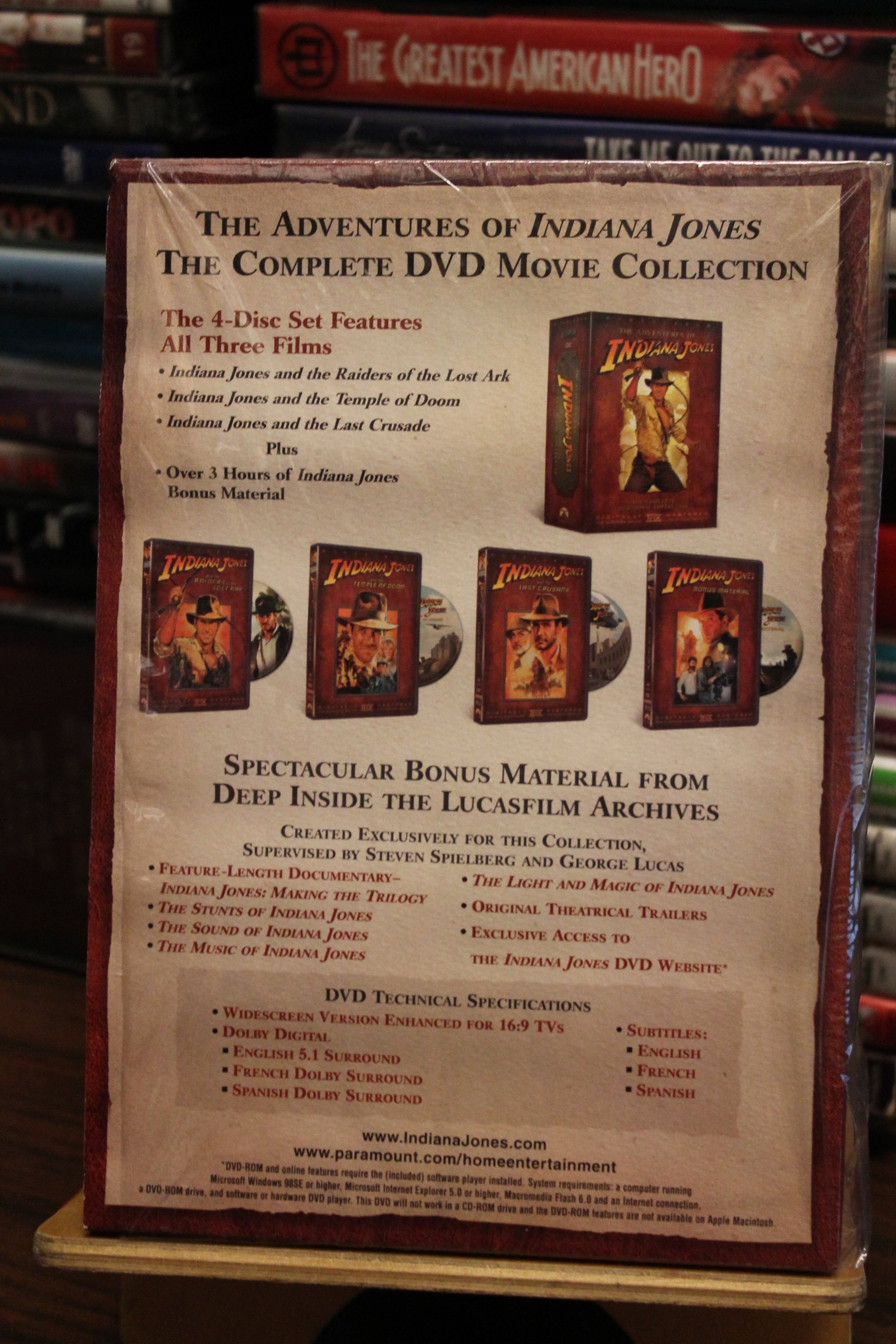 The Adventures of Indiana Jones DVD