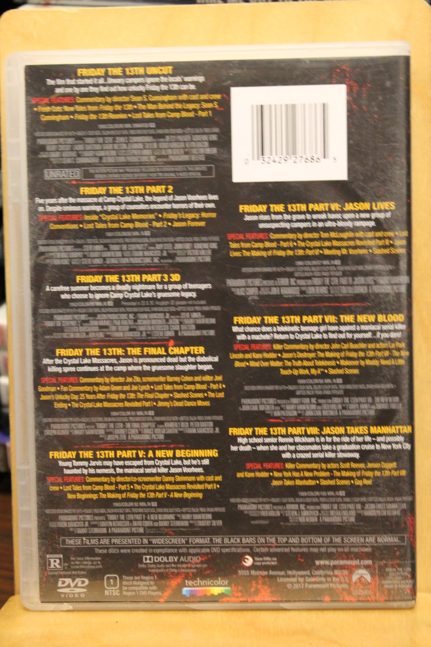Friday the 13th DVD