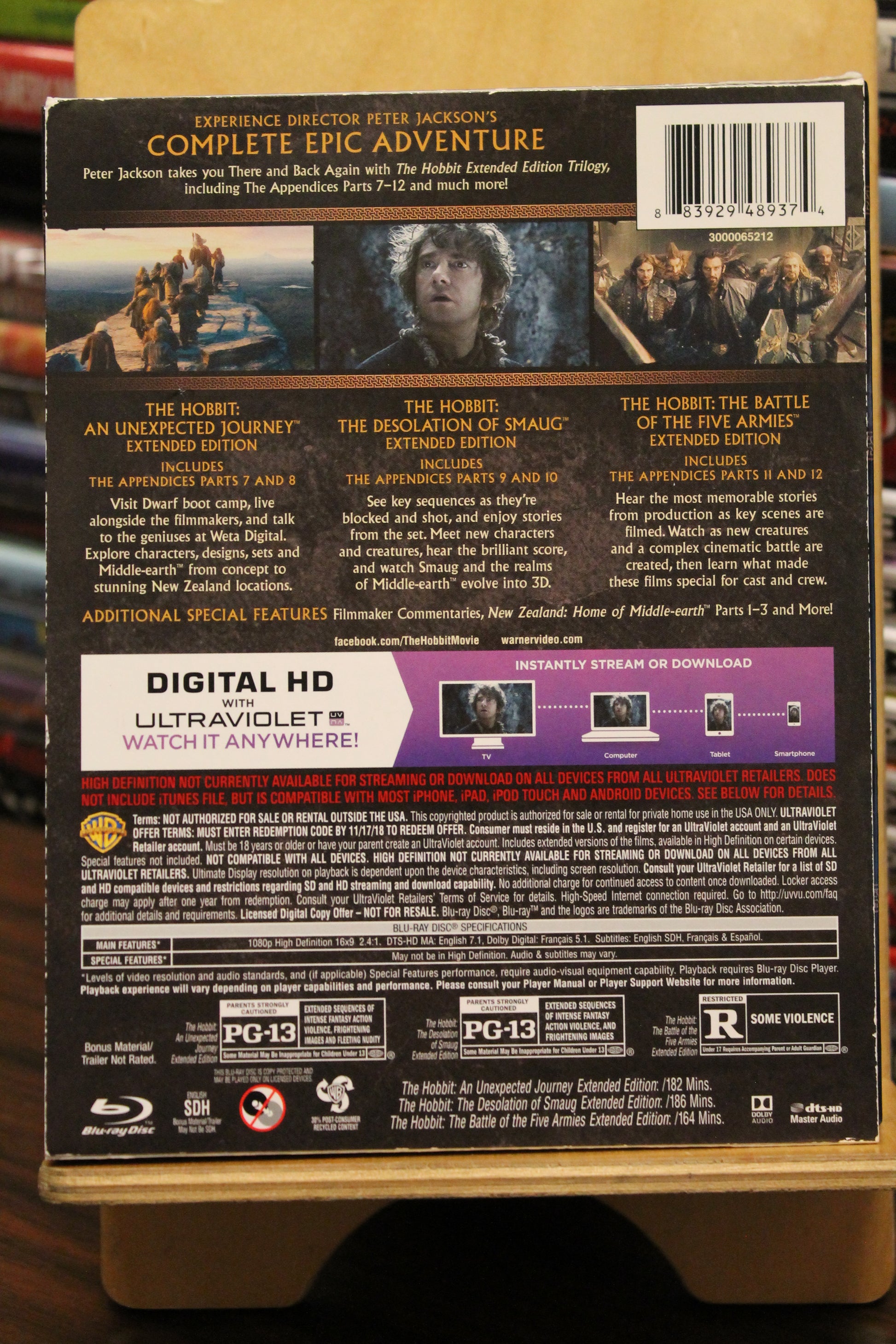The Hobbit: The Motion Picture Trilogy Blu-ray