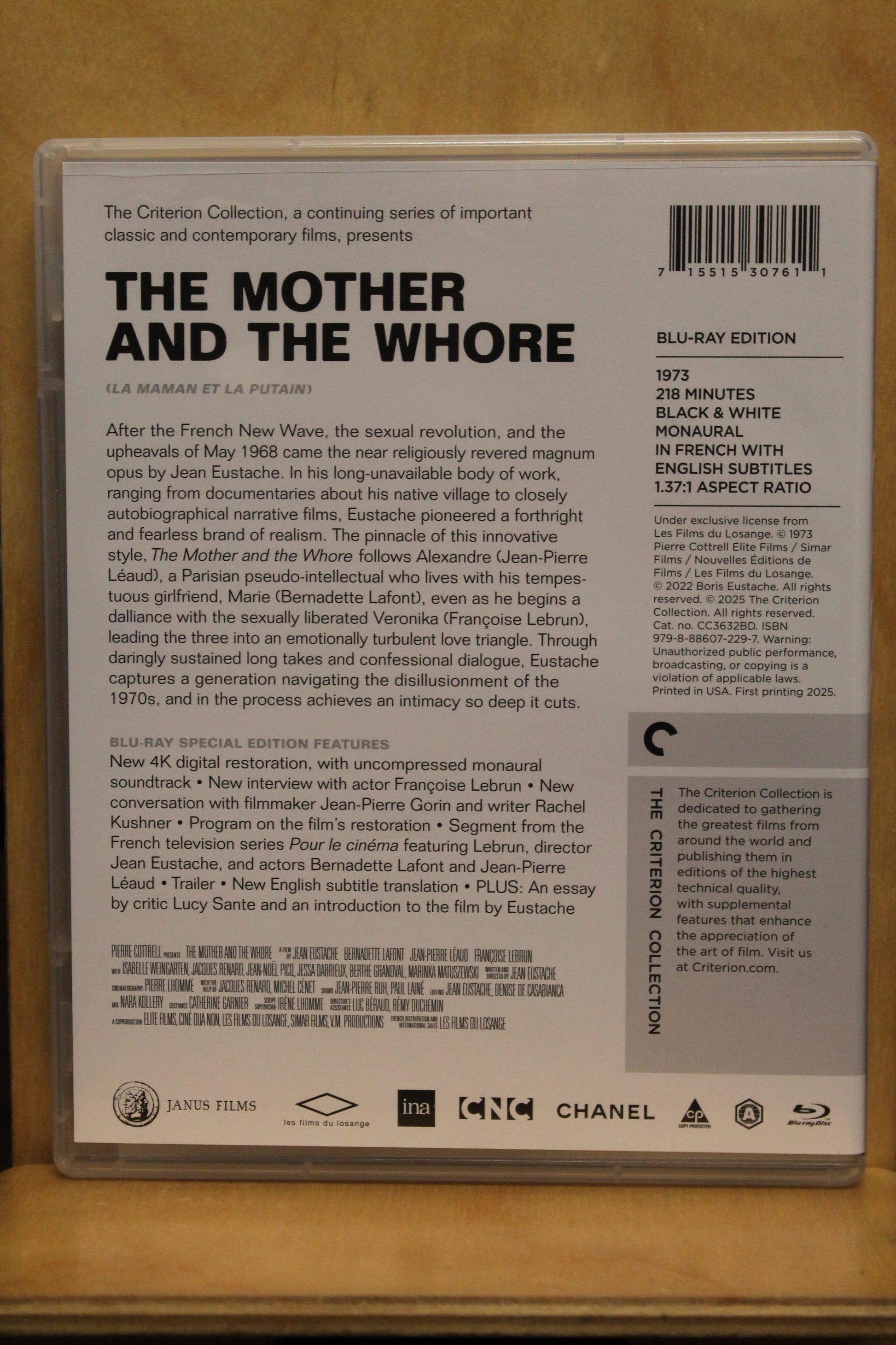 The Mother and the Whore Blu-ray