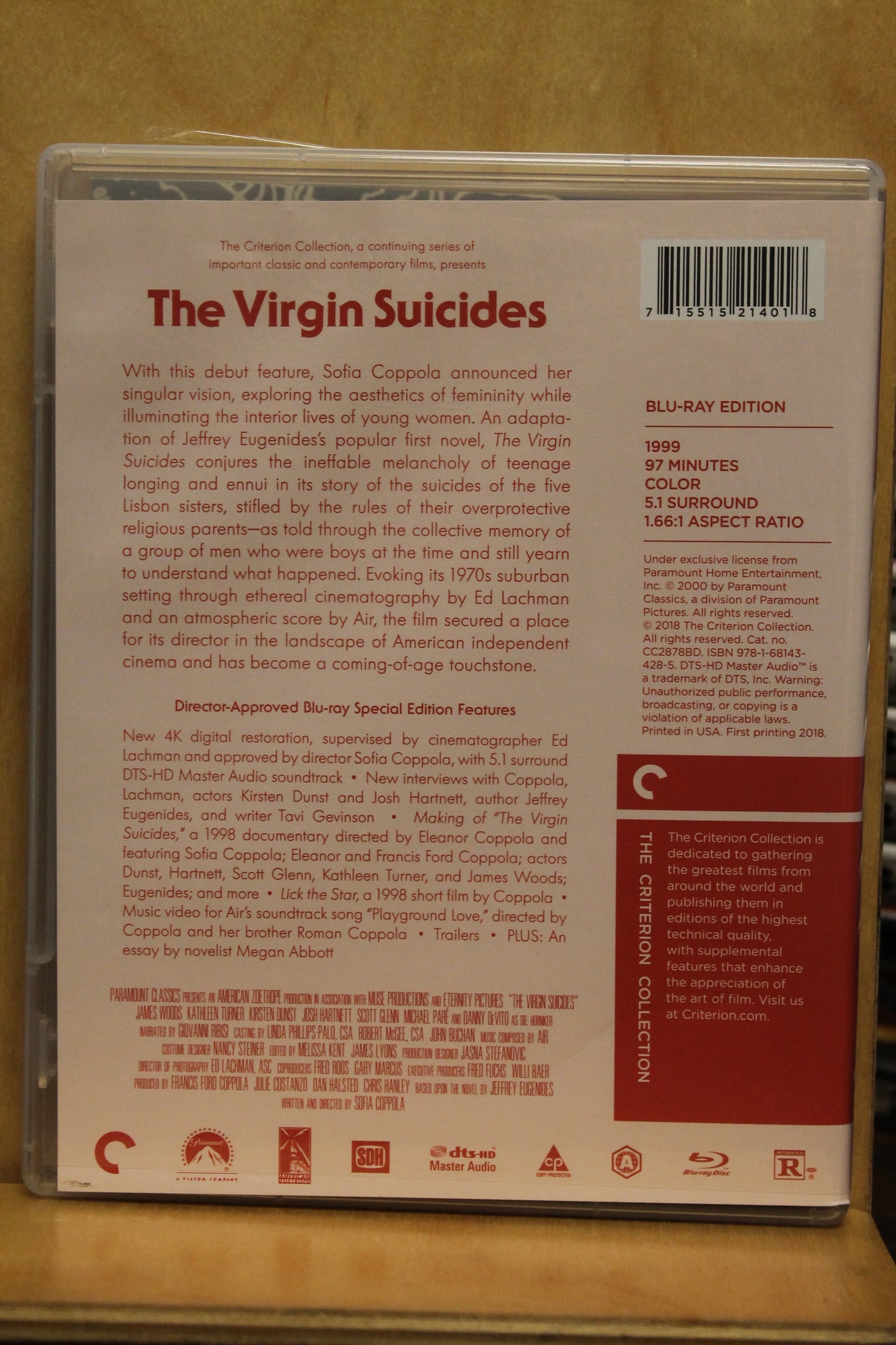 The Virgin Suicides Blu-ray