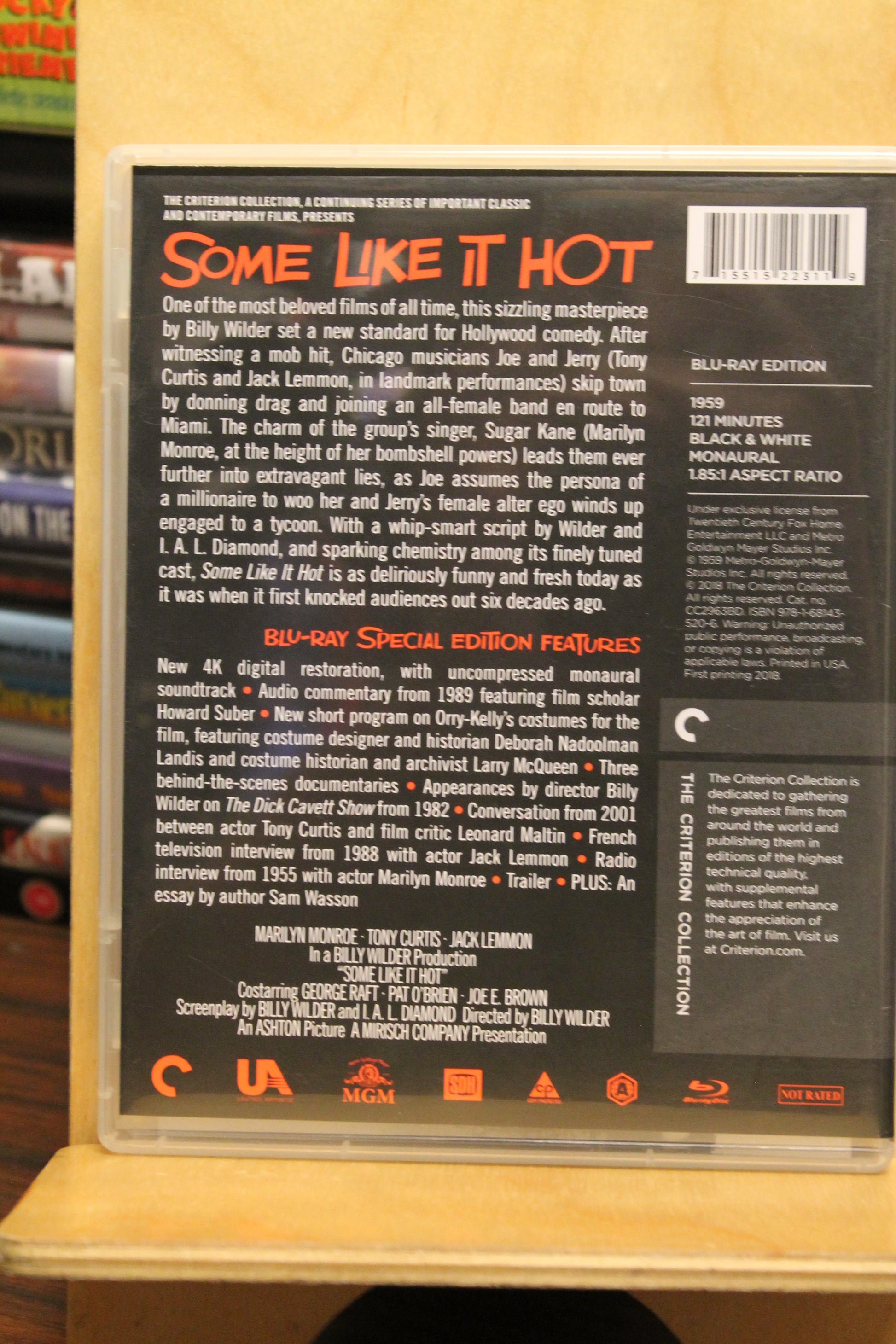 Some Like It Hot Blu-ray