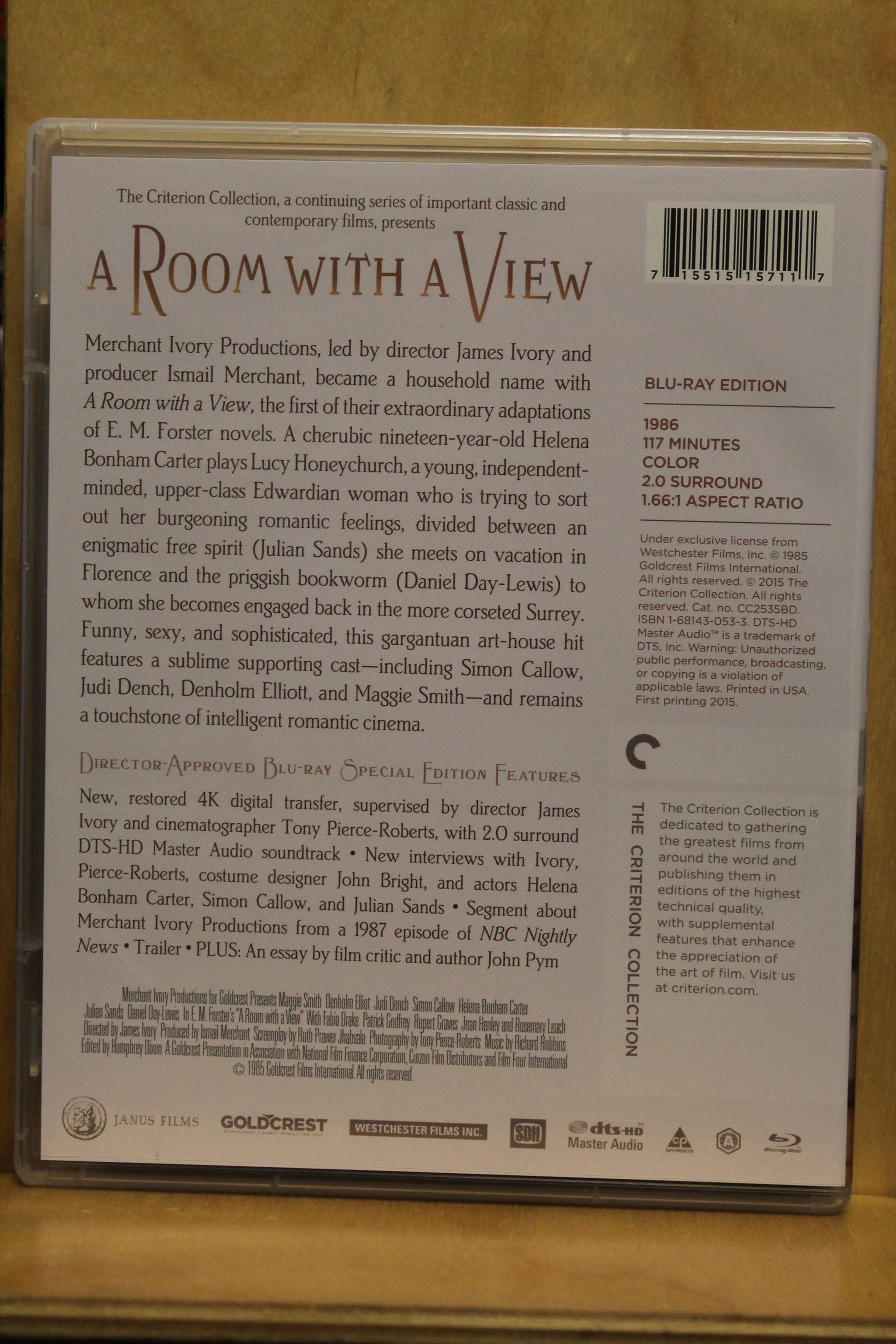 A Room with a View Blu-ray