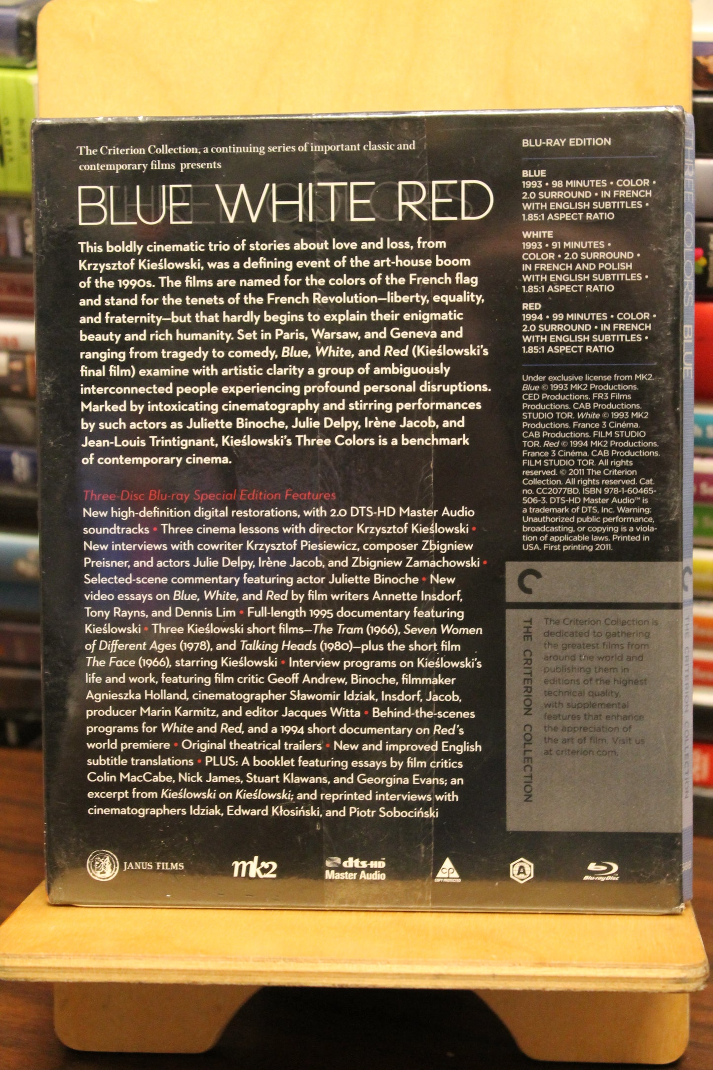 Three Colors: Blue White Red Blu-ray