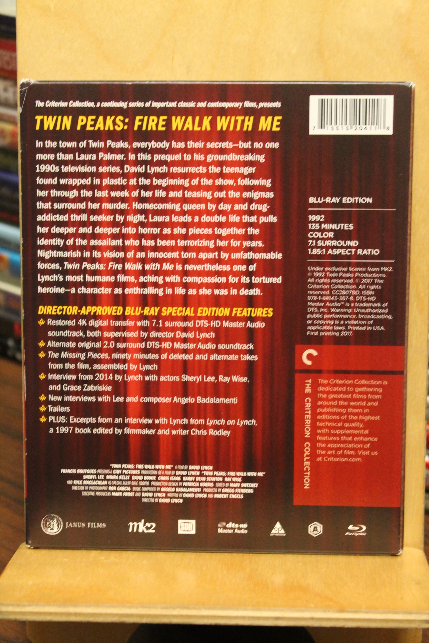 Twin Peaks: Fire Walk with Me Blu-ray