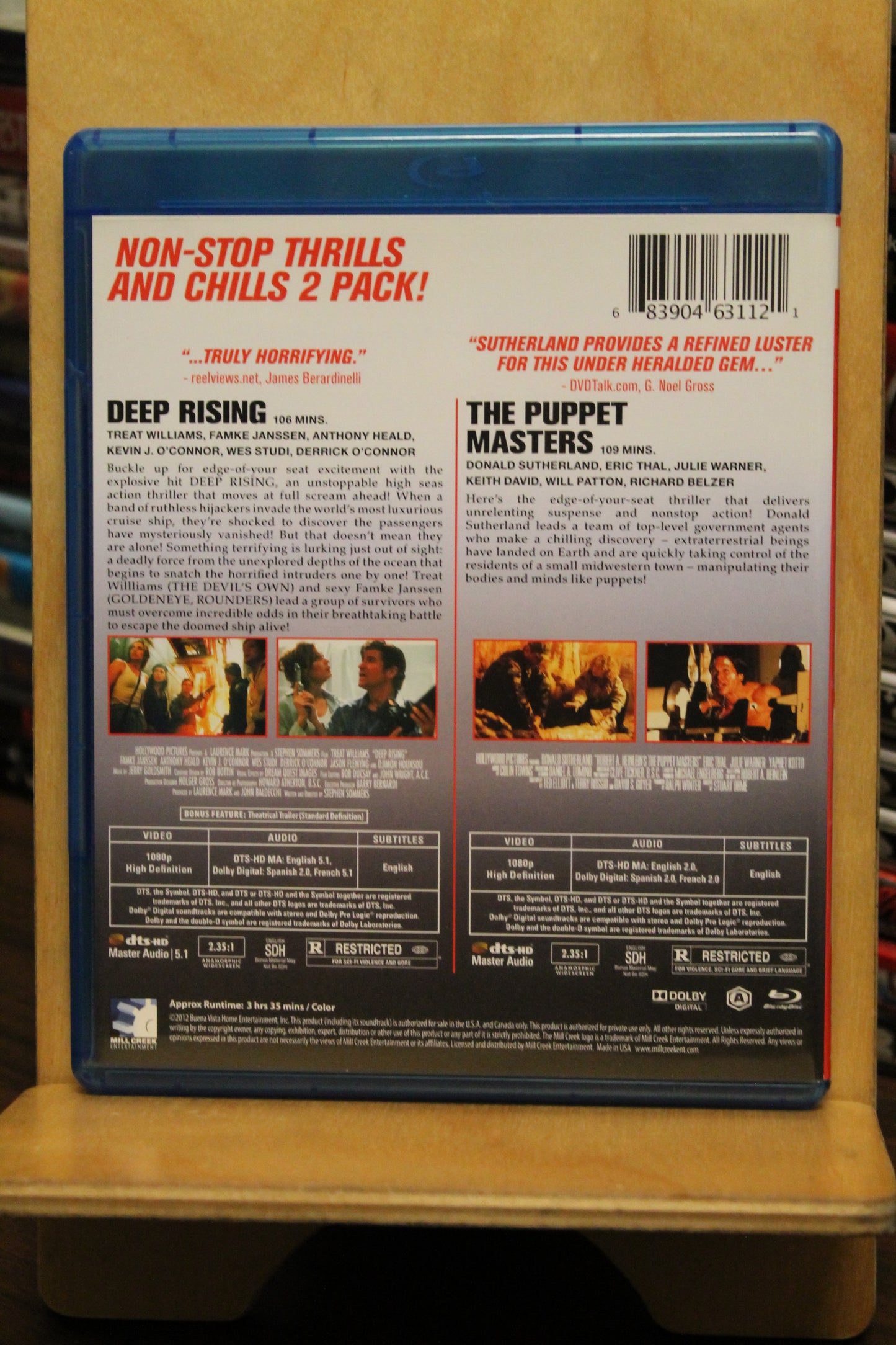 Deep Rising / The Puppet Masters Blu-ray
