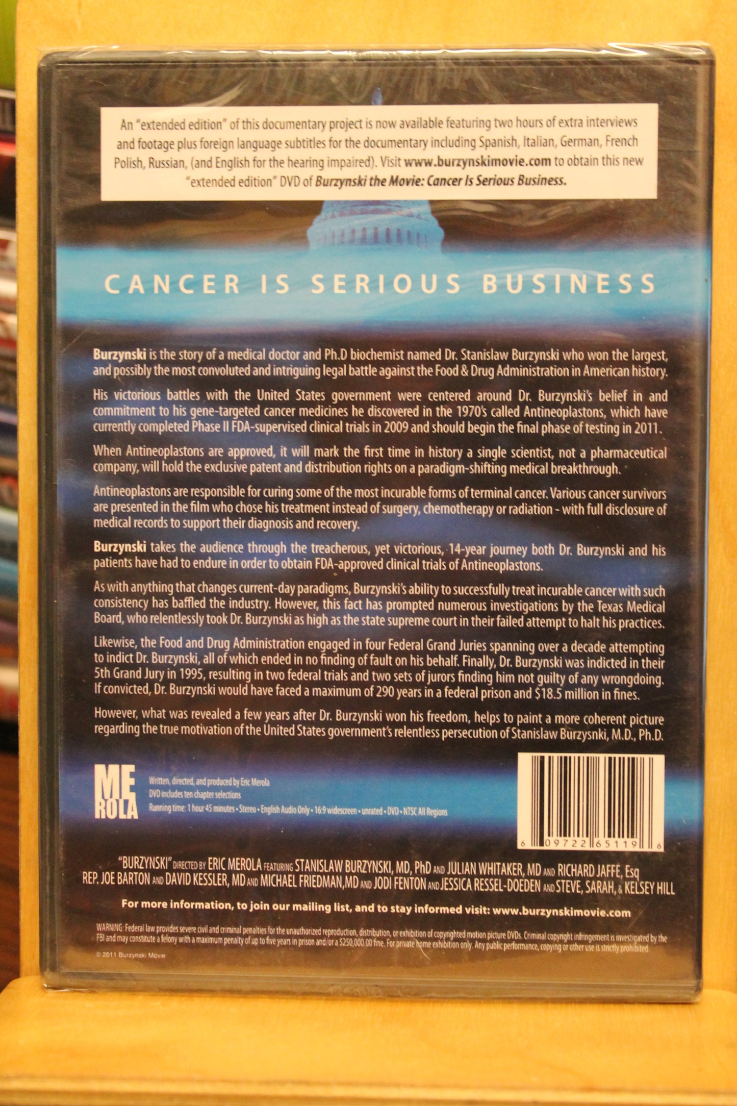 Burzynski, the Movie DVD