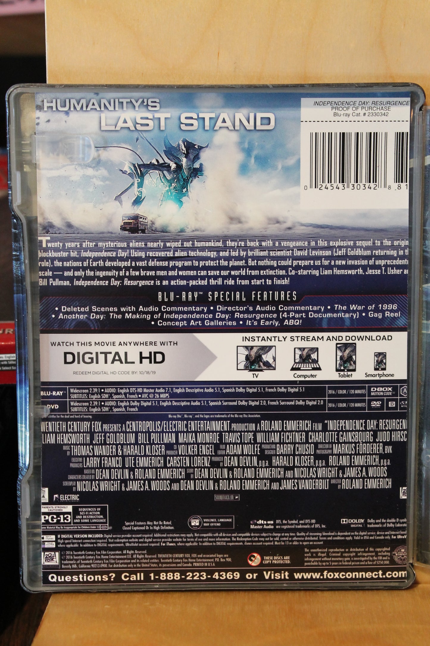 Independence Day: Resurgence Blu-ray