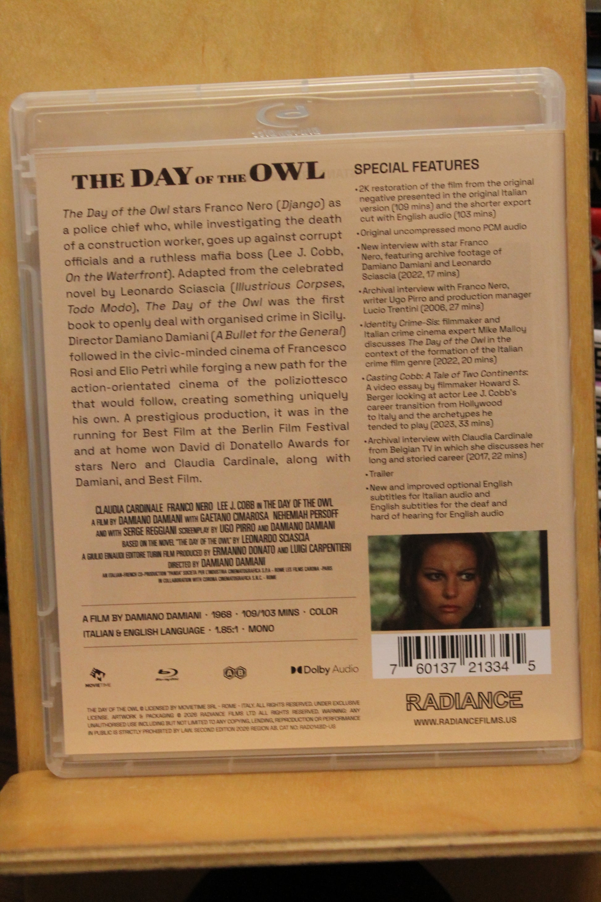The Day of the Owl Blu-ray
