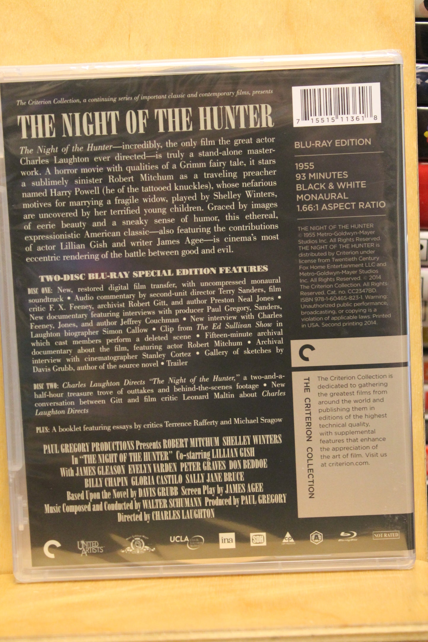 The Night of the Hunter Blu-ray
