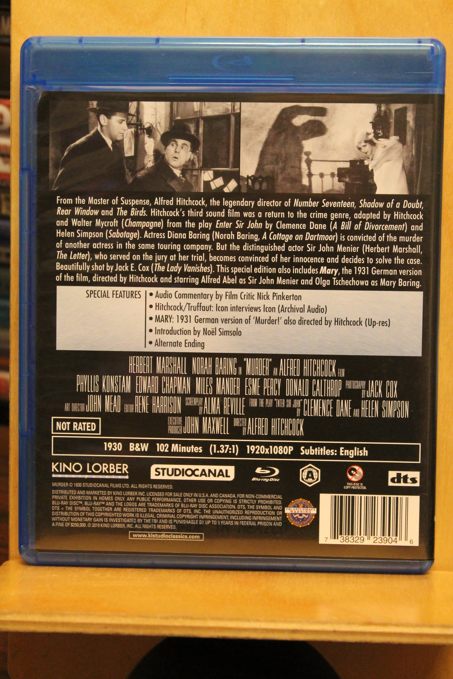 Murder! Blu-ray