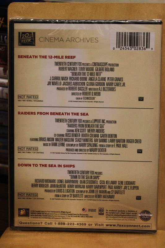 3-Film Collection: Beneath the 12-Mile Reef / Raiders from Beneath the Sea / Down to the Sea in Ships 