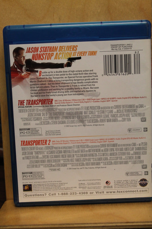 Transporter 1 and 2 Blu-ray