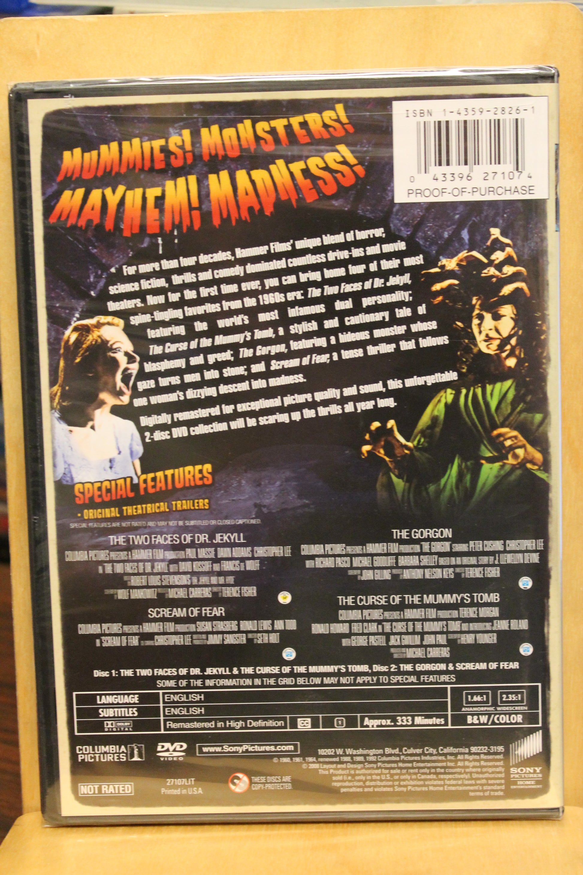 Hammer Films: 4 Creepy Classics DVD