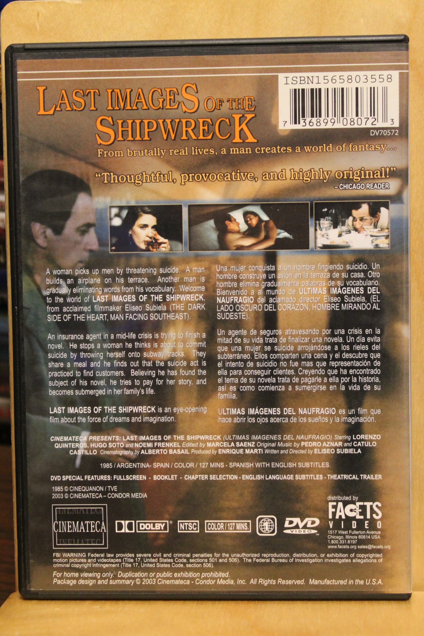 Last Images of the Shipwreck DVD