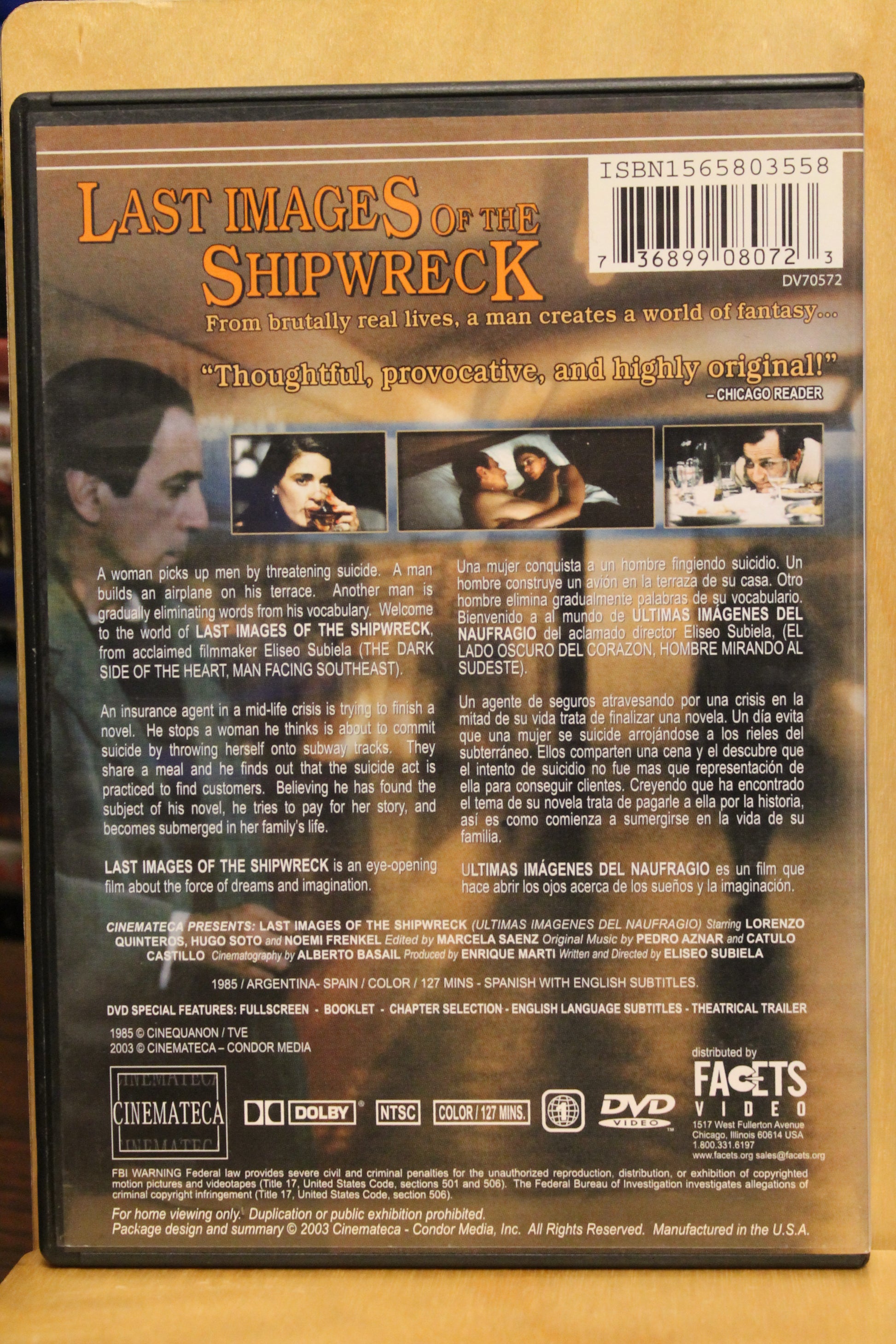 Last Images of the Shipwreck DVD