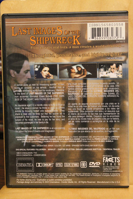 Last Images of the Shipwreck DVD