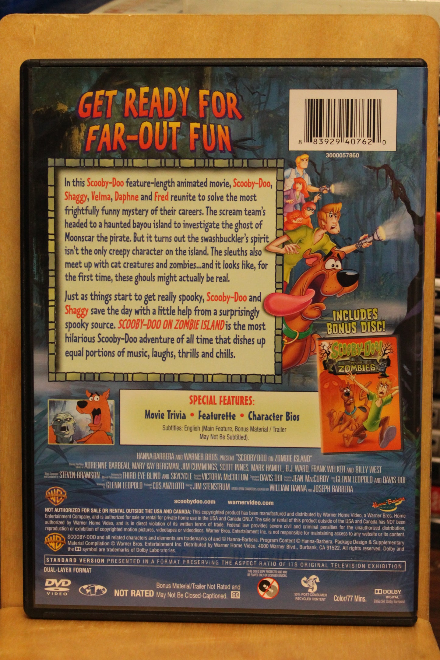 Scooby-Doo on Zombie Island DVD