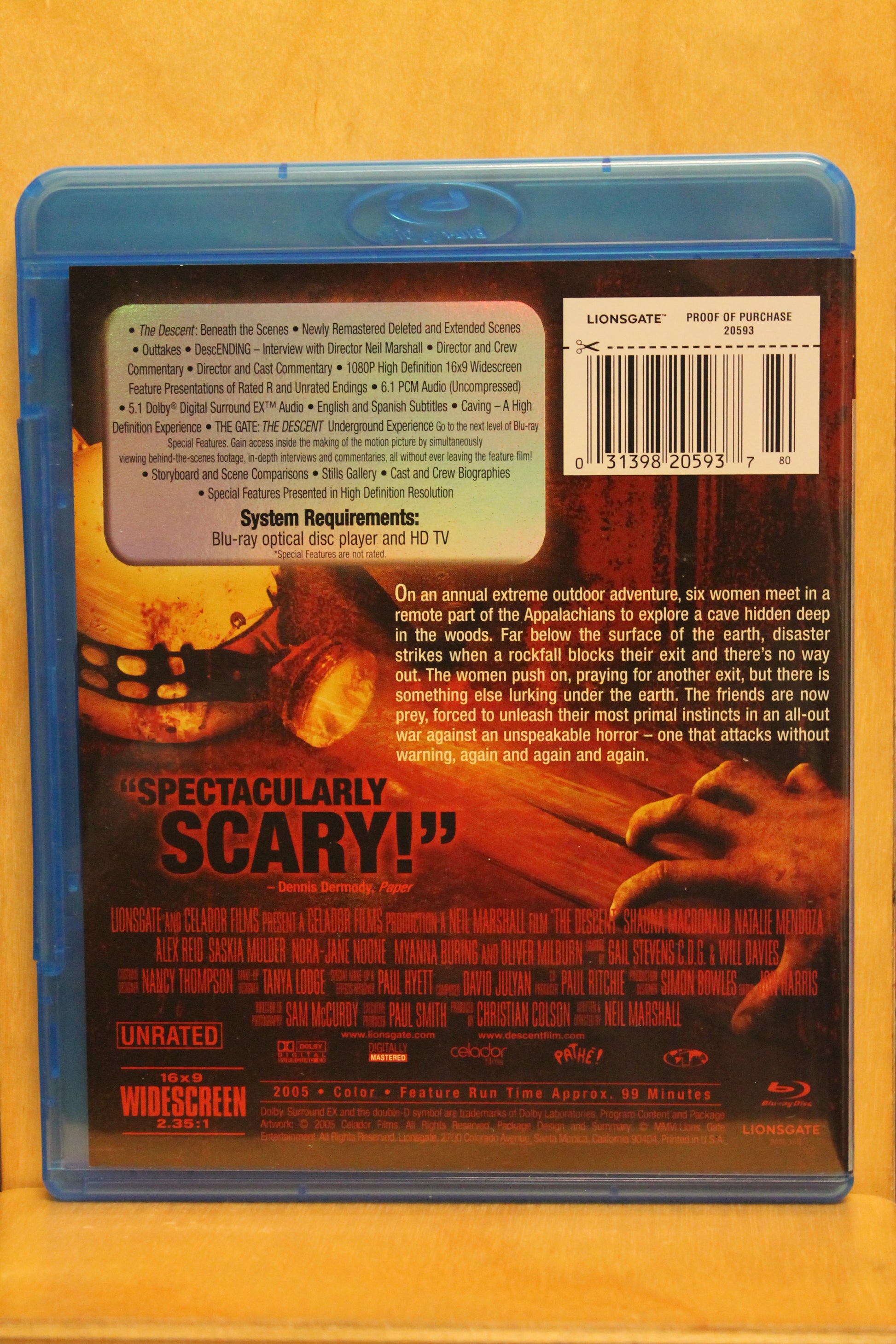The Descent Blu-ray