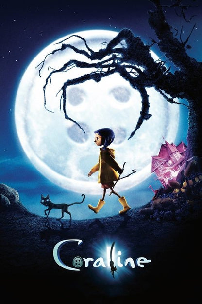 Coraline DVD poster
