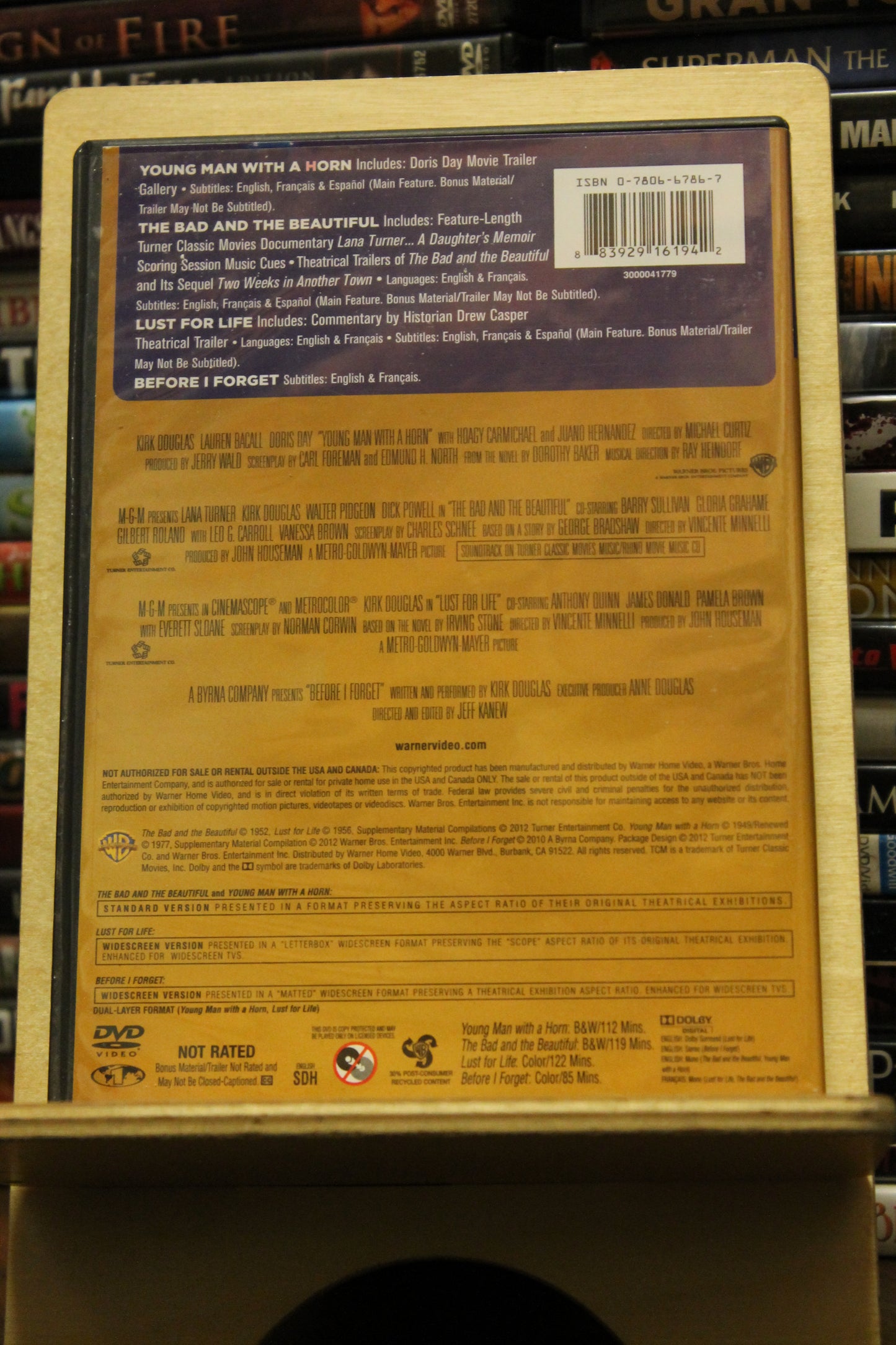 TCM Greatest Classic Legends: Kirk Douglas USED