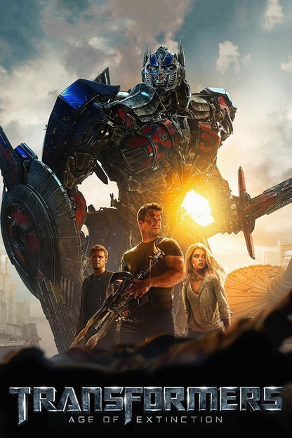 Transformers: Age of Extinction Blu-ray poster